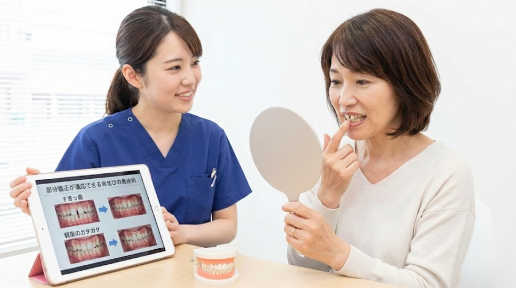 部分矯正ができる歯並びの具体例