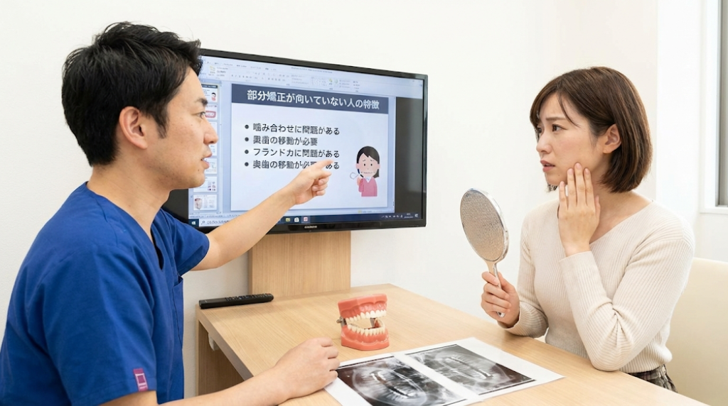 部分矯正が向いていない人の特徴